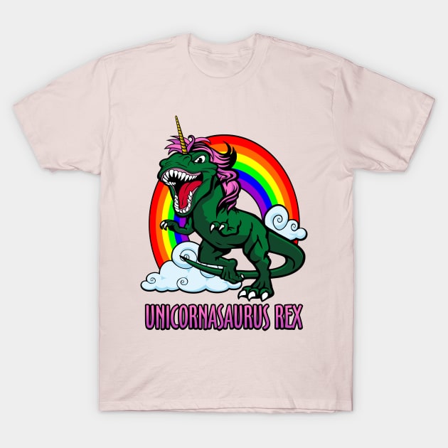 Unicornasaurus Rex T-Shirt by DavesTees